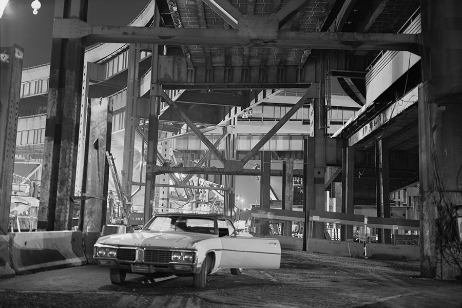 Boston Big Dig Near the Zakim Bridge (my car) Construction