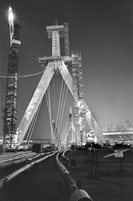 Boston Big Dig Zakim Bridge Construction