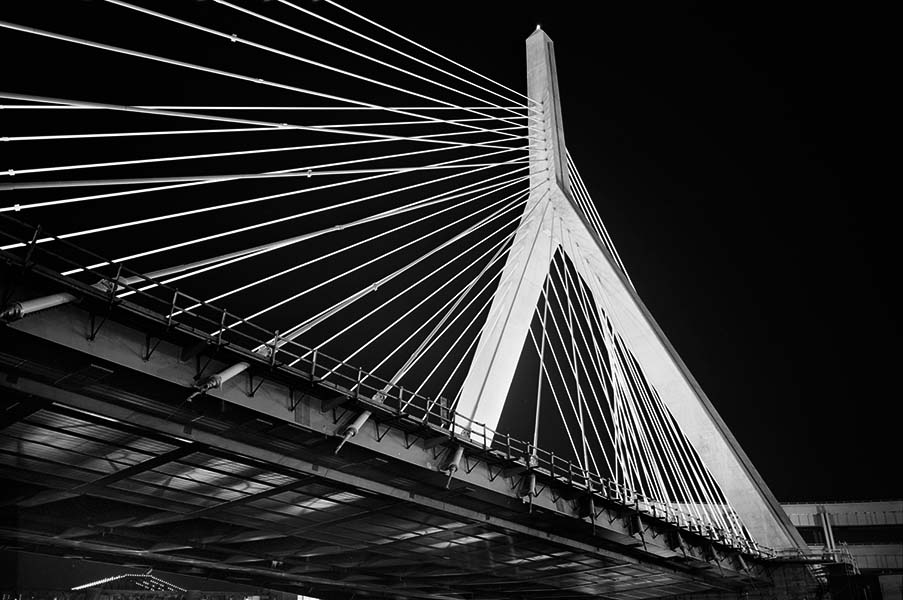 Boston Big Dig Zakim Bridge South Tower Construction