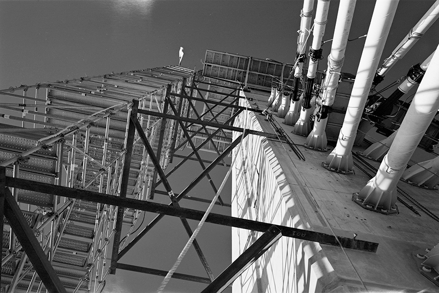 Boston Big Dig Zakim Bridge North Tower Construction