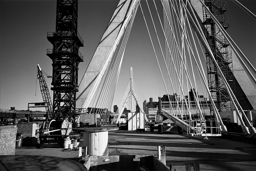 Boston Big Dig Zakim Bridge Construction