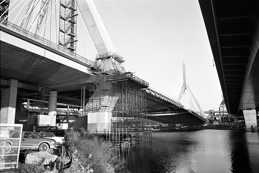 Boston Big Dig Zakim Bridge Construction