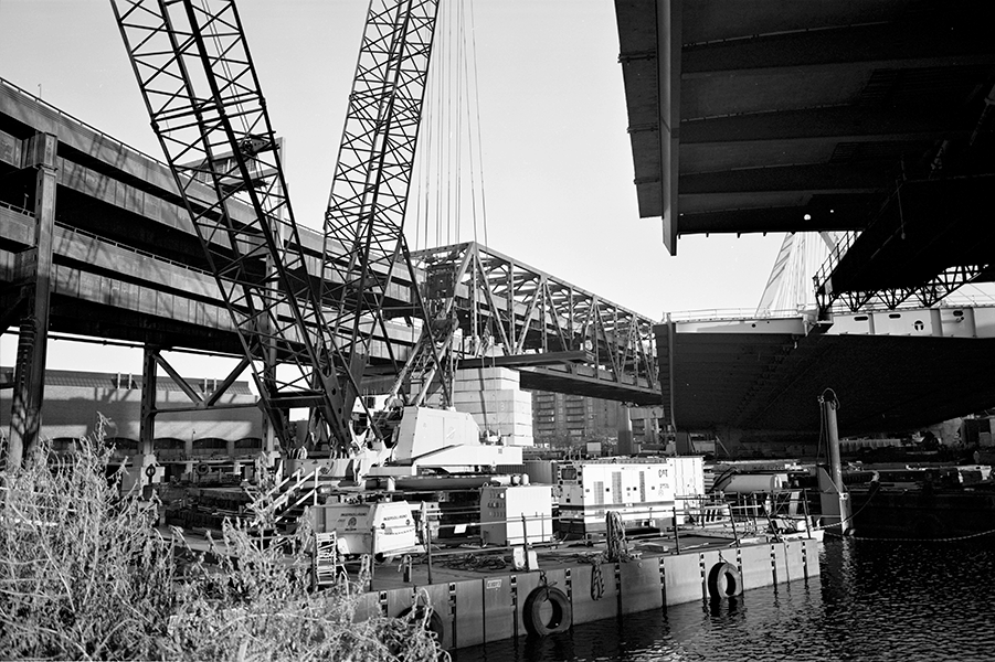 Boston Big Dig Zakim Bridge Construction