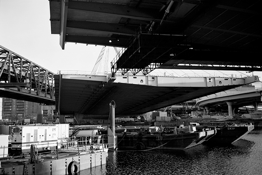 Boston Big Dig Zakim Bridge Construction