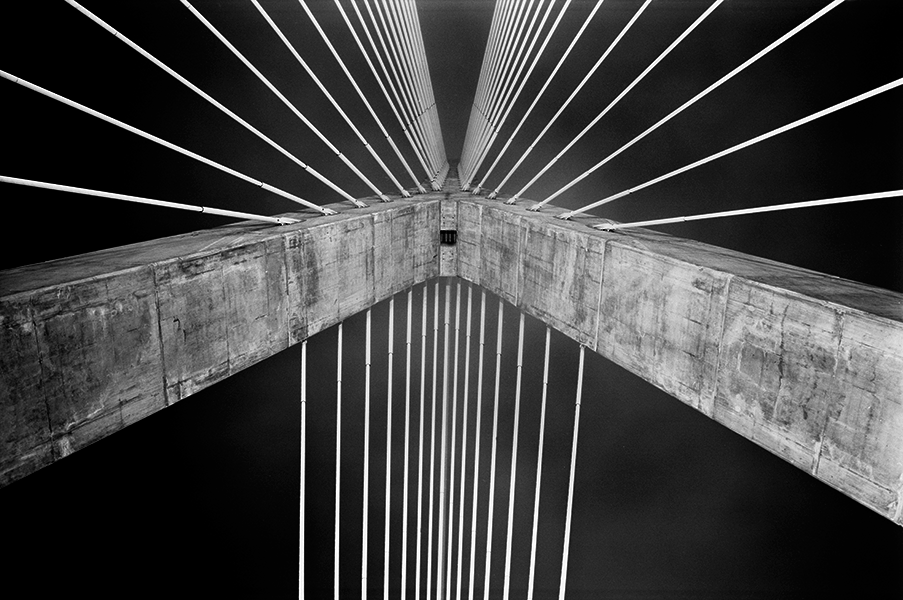 Boston Big Dig Zakim Bridge South Tower Construction