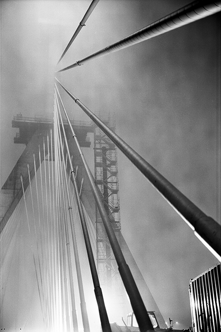 Boston Big Dig Zakim Bridge North Tower Construction