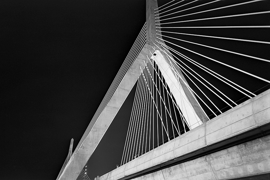 Boston Big Dig Zakim Bridge Construction