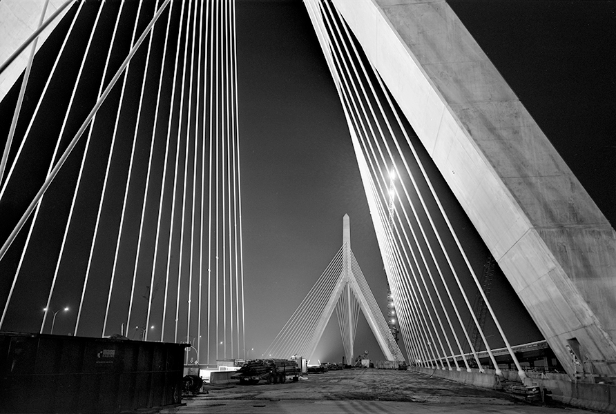 Boston Big Dig Zakim Bridge Construction