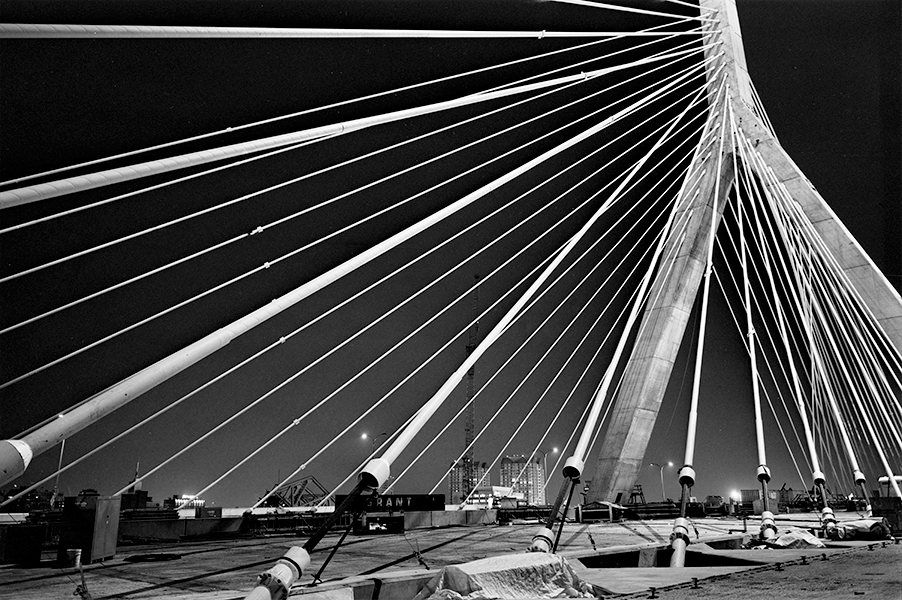 Boston Big Dig Zakim Bridge Construction