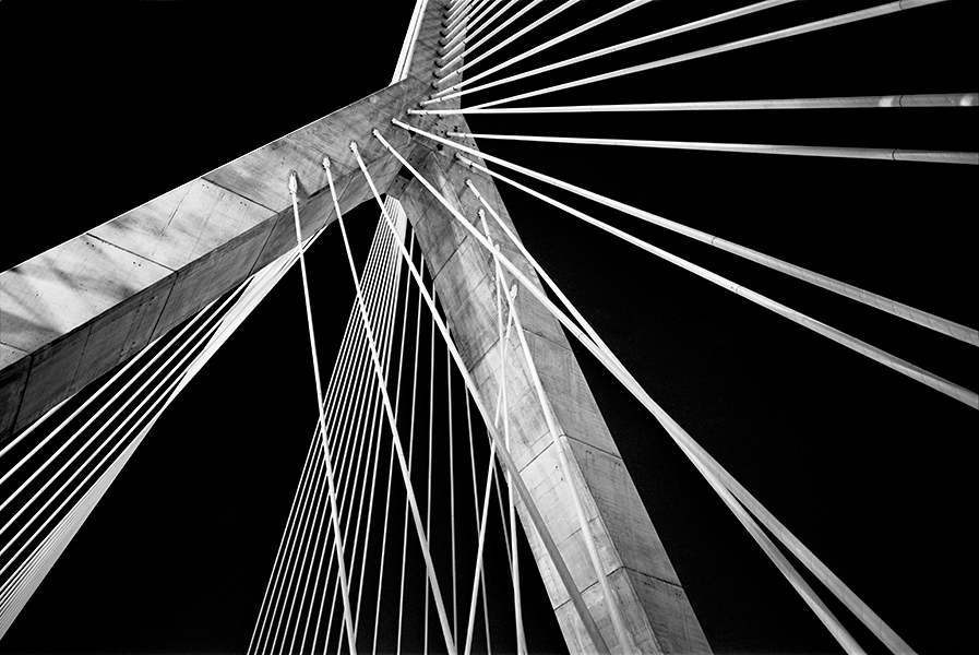 Boston Big Dig Zakim Bridge Construction