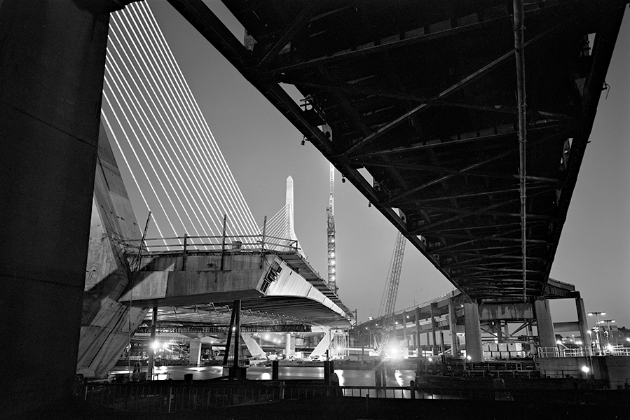 Boston Big Dig Zakim Bridge Construction