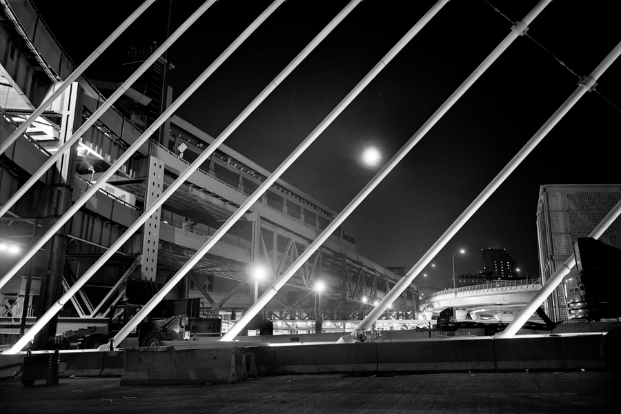 Boston Big Dig Zakim Bridge Construction