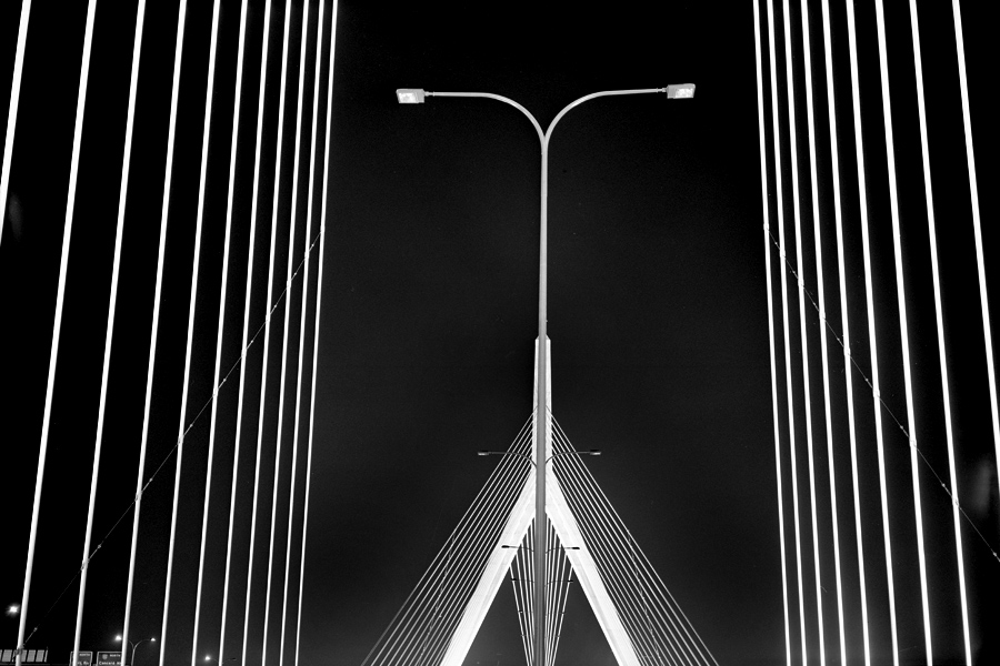 Boston Big Dig Zakim Bridge Construction