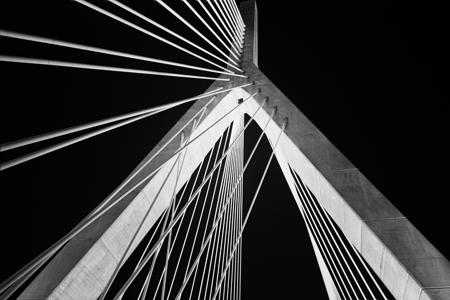 Boston Big Dig Zakim Bridge Construction