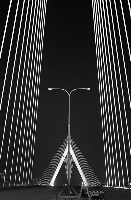 Boston Big Dig Zakim Bridge Construction