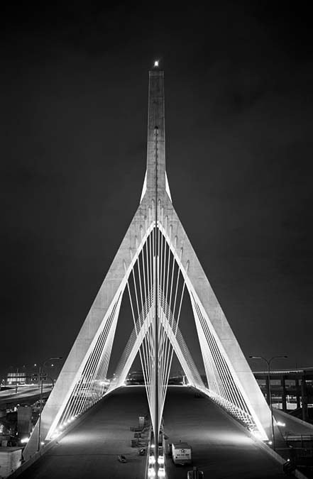 Boston Big Dig Zakim Bridge Construction