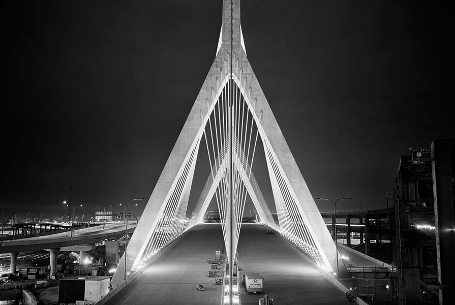 Boston Big Dig Zakim Bridge Construction