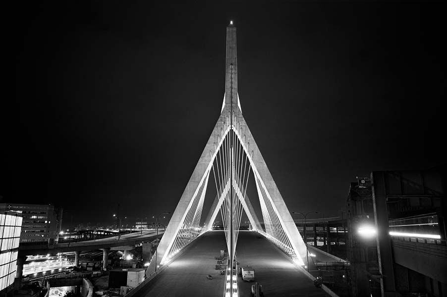 Boston Big Dig Zakim Bridge Construction