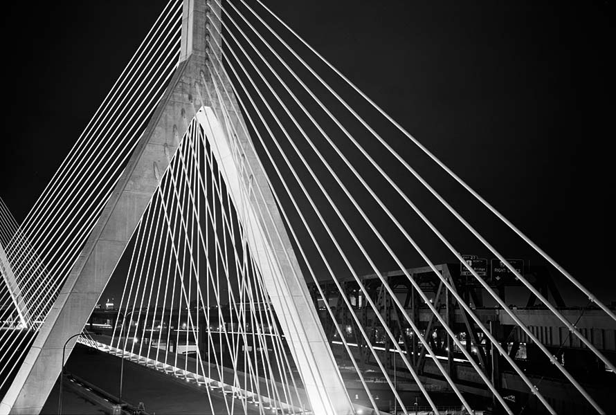 Boston Big Dig Zakim Bridge Construction