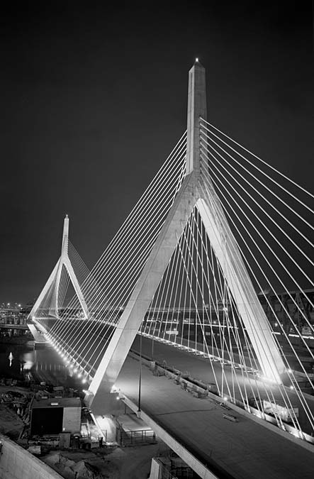 Boston Big Dig Zakim Bridge Construction