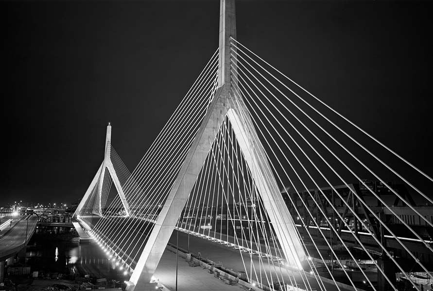 Boston Big Dig Zakim Bridge Construction