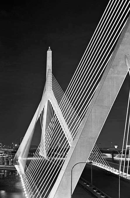 Boston Big Dig Zakim Bridge Construction