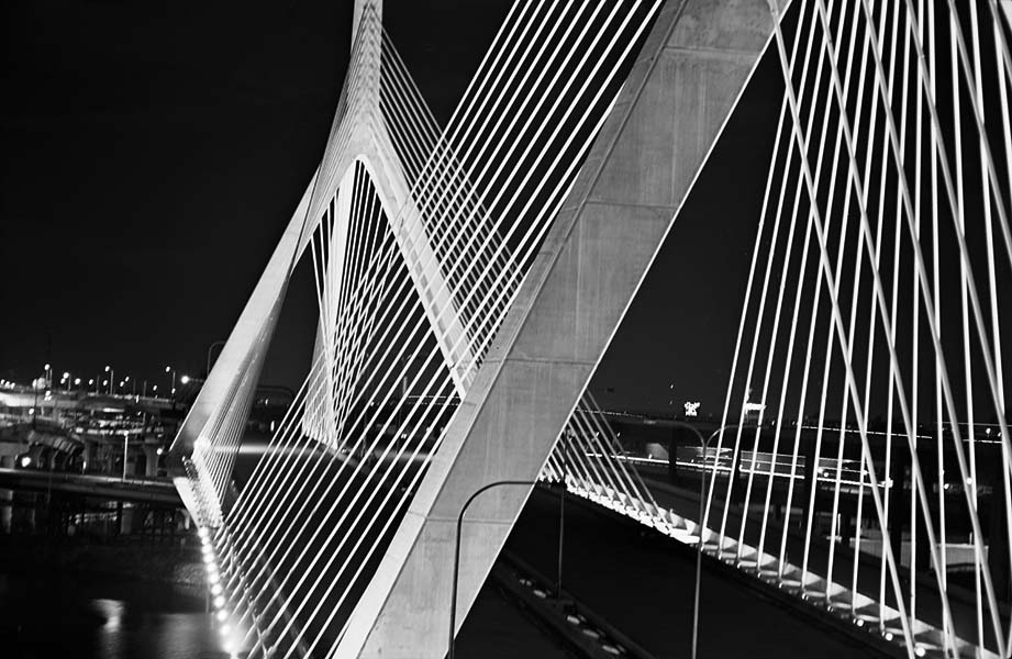 Boston Big Dig Zakim Bridge Construction