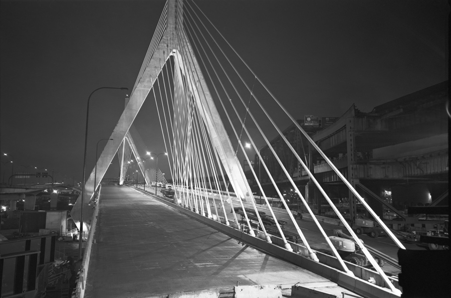 Boston Big Dig Zakim Bridge Construction