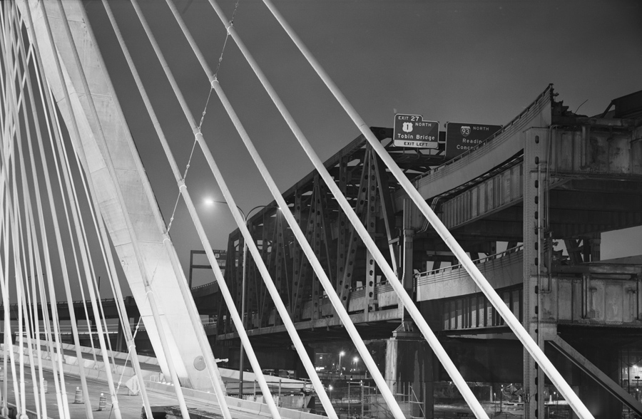 Boston Big Dig Zakim Bridge Construction