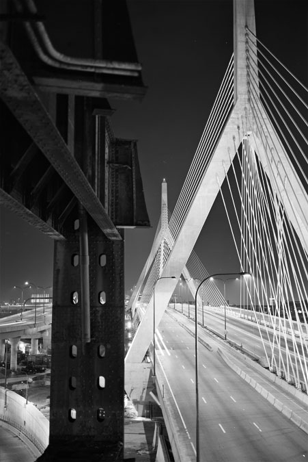 Boston Big Dig Zakim Bridge Construction