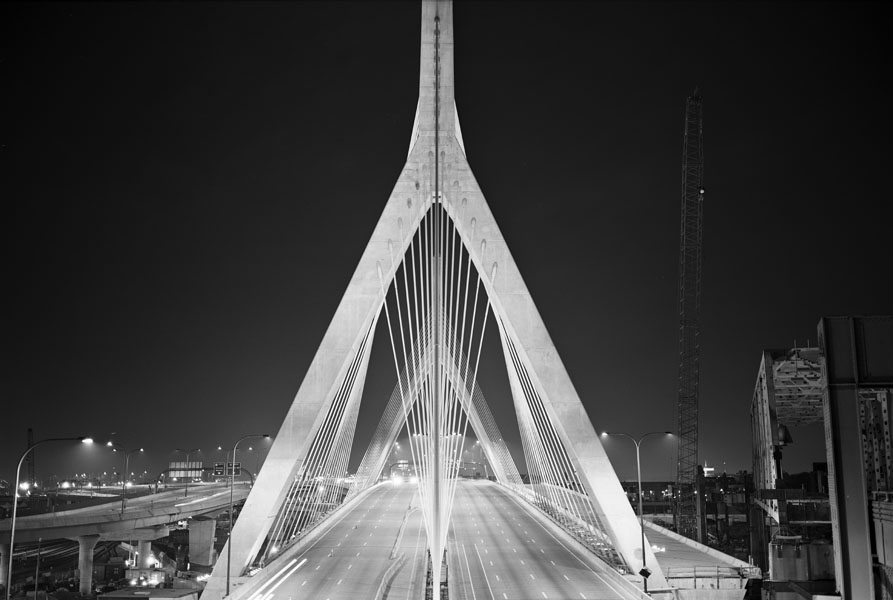 Boston Big Dig Zakim Bridge Construction