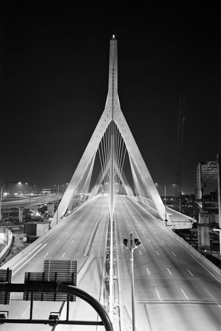 Boston Big Dig Zakim Bridge Construction