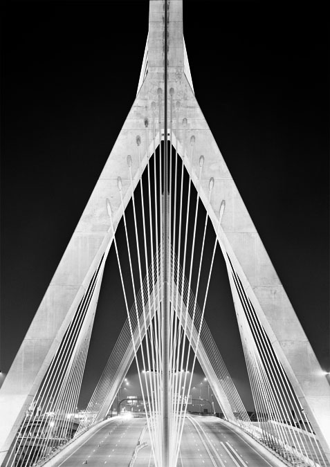 Boston Big Dig Zakim Bridge Construction