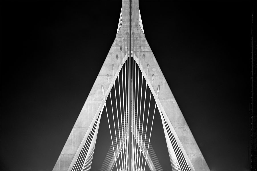 Boston Big Dig Zakim Bridge Construction