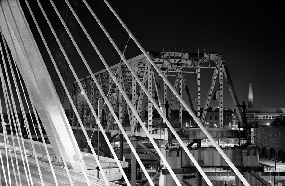 Boston Big Dig Zakim Bridge Old Bridge Demolition Construction