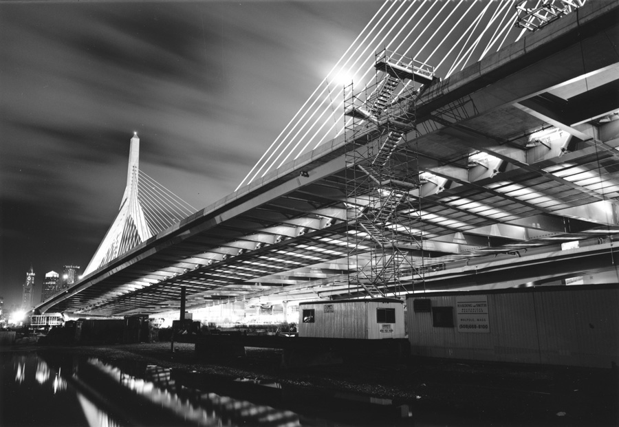 Boston Big Dig Zakim Bridge Construction