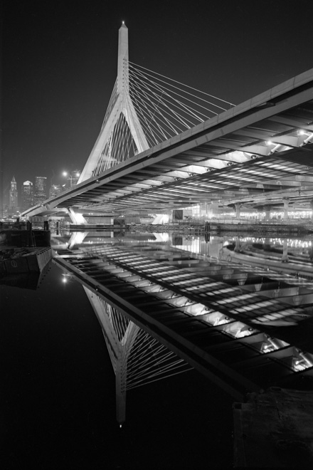 Boston Big Dig Zakim Bridge South Tower Construction