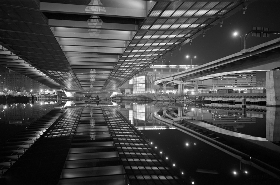 Boston Big Dig Zakim Bridge Underside Construction