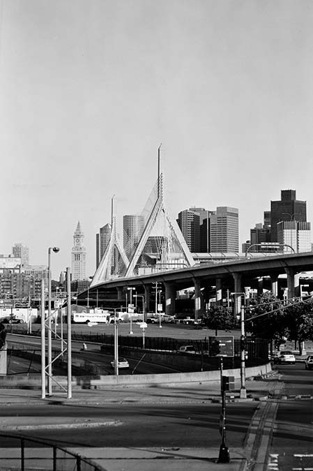 Boston Big Dig Zakim Bridge Construction