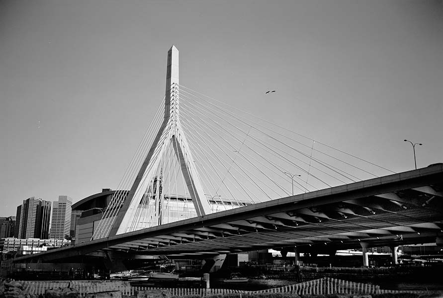 Boston Big Dig Zakim Bridge Construction