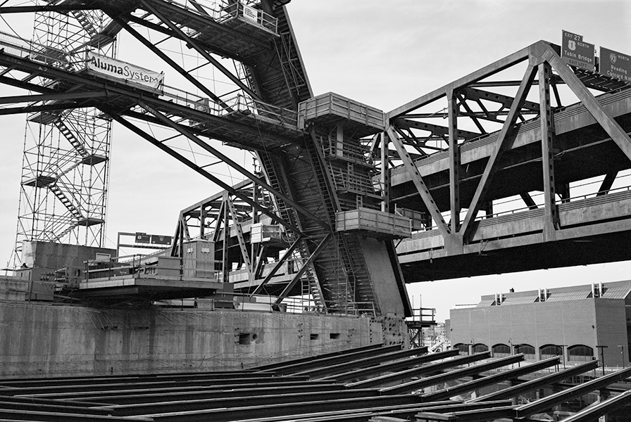 Boston Big Dig Zakim Bridge Construction