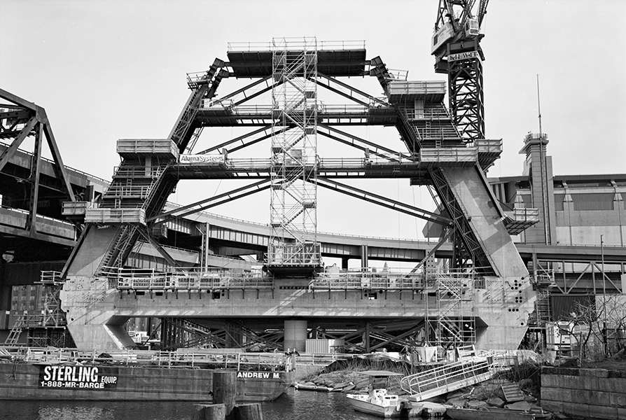 Boston Big Dig Zakim Bridge Construction