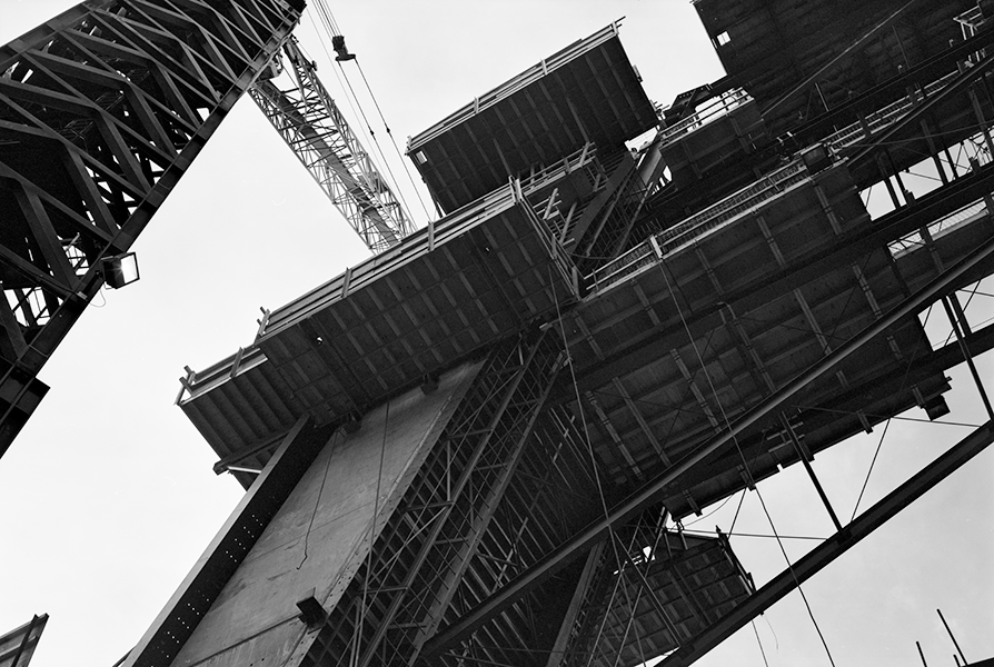 Boston Big Dig Zakim Bridge Construction