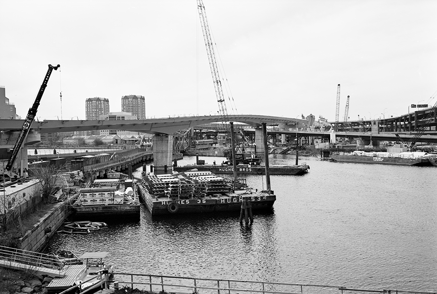 Boston Big Dig Leverett Circle Connector Construction