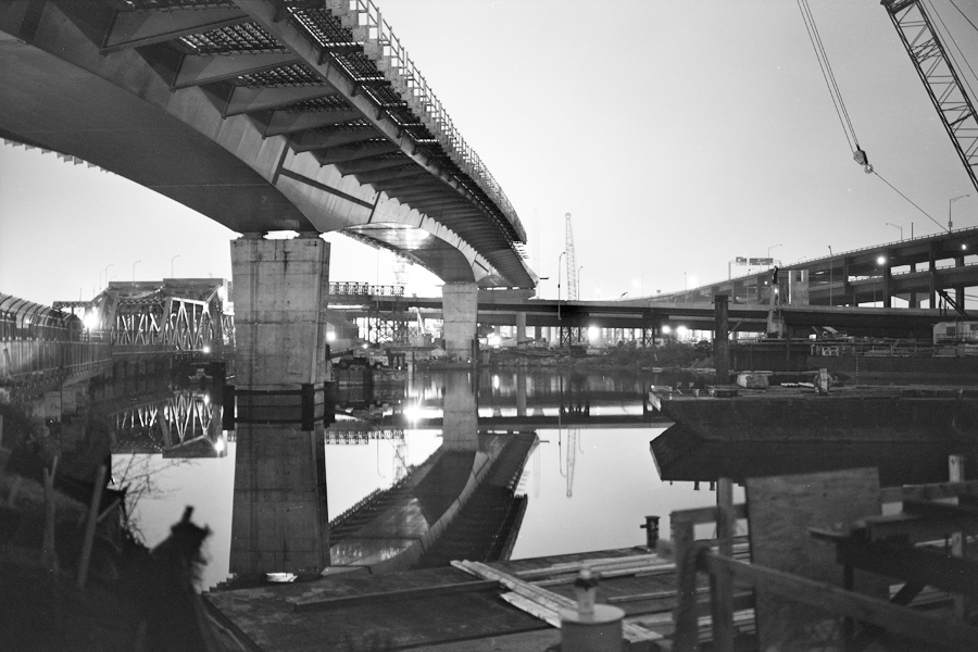 Boston Big Dig Leverett Circle Connector Construction