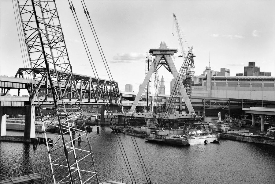 Boston Big Dig Zakim Bridge Construction