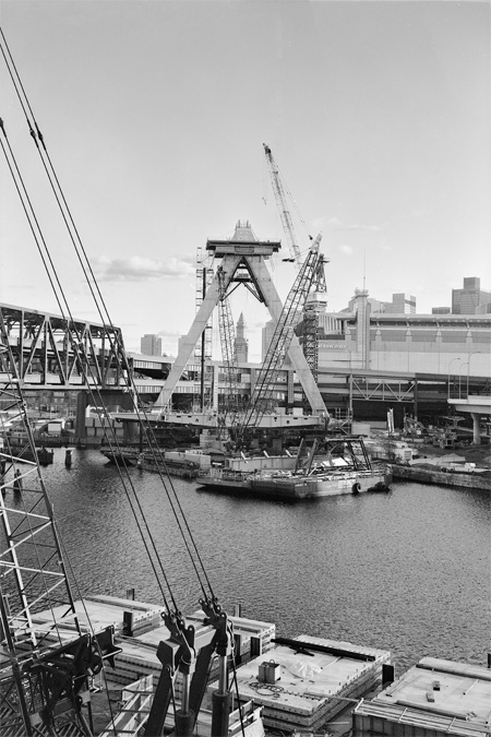 Boston Big Dig Zakim Bridge Construction