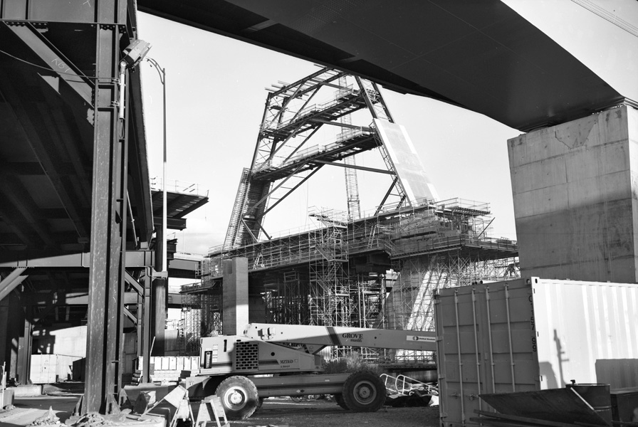 Boston Big Dig Zakim Bridge Construction